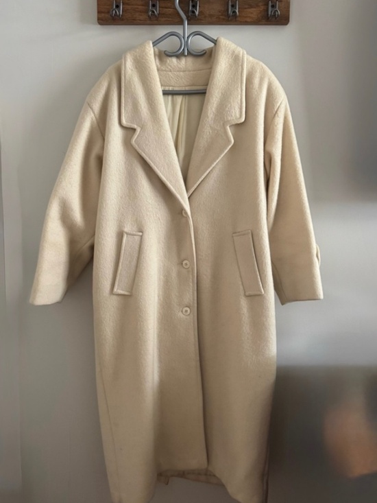Editions Jackets & Blazers - 100% wool cream coat made in Canada